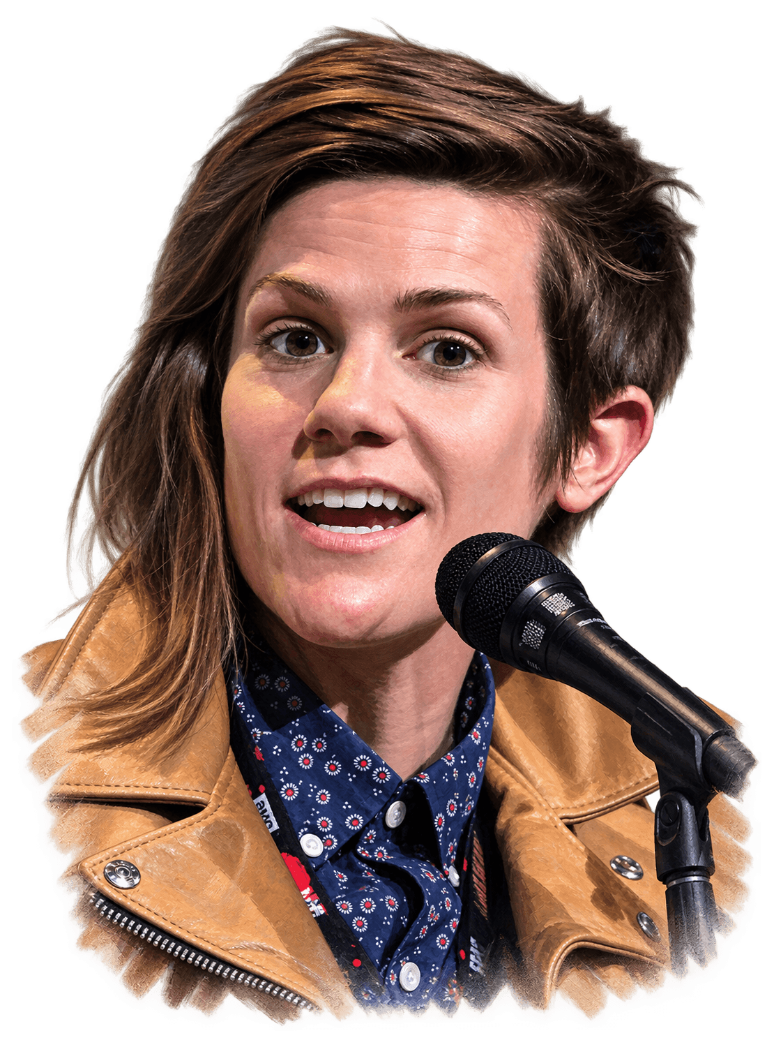 Painted portrait of Cameron Esposito