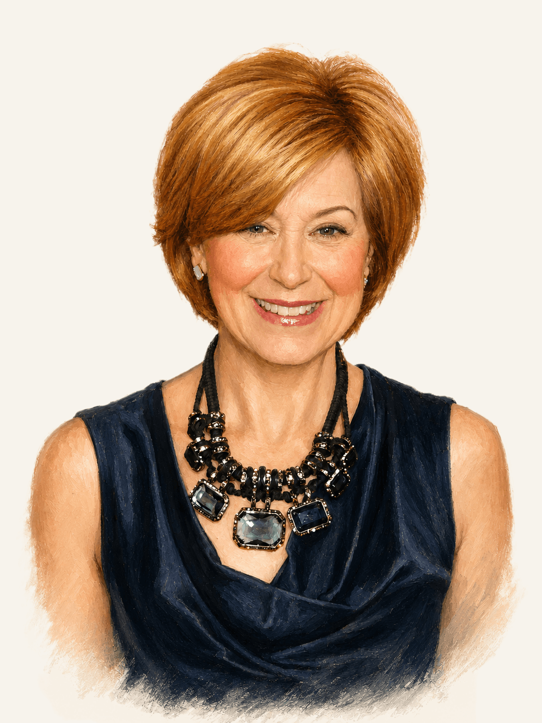 Painted portrait of Jane Pauley
