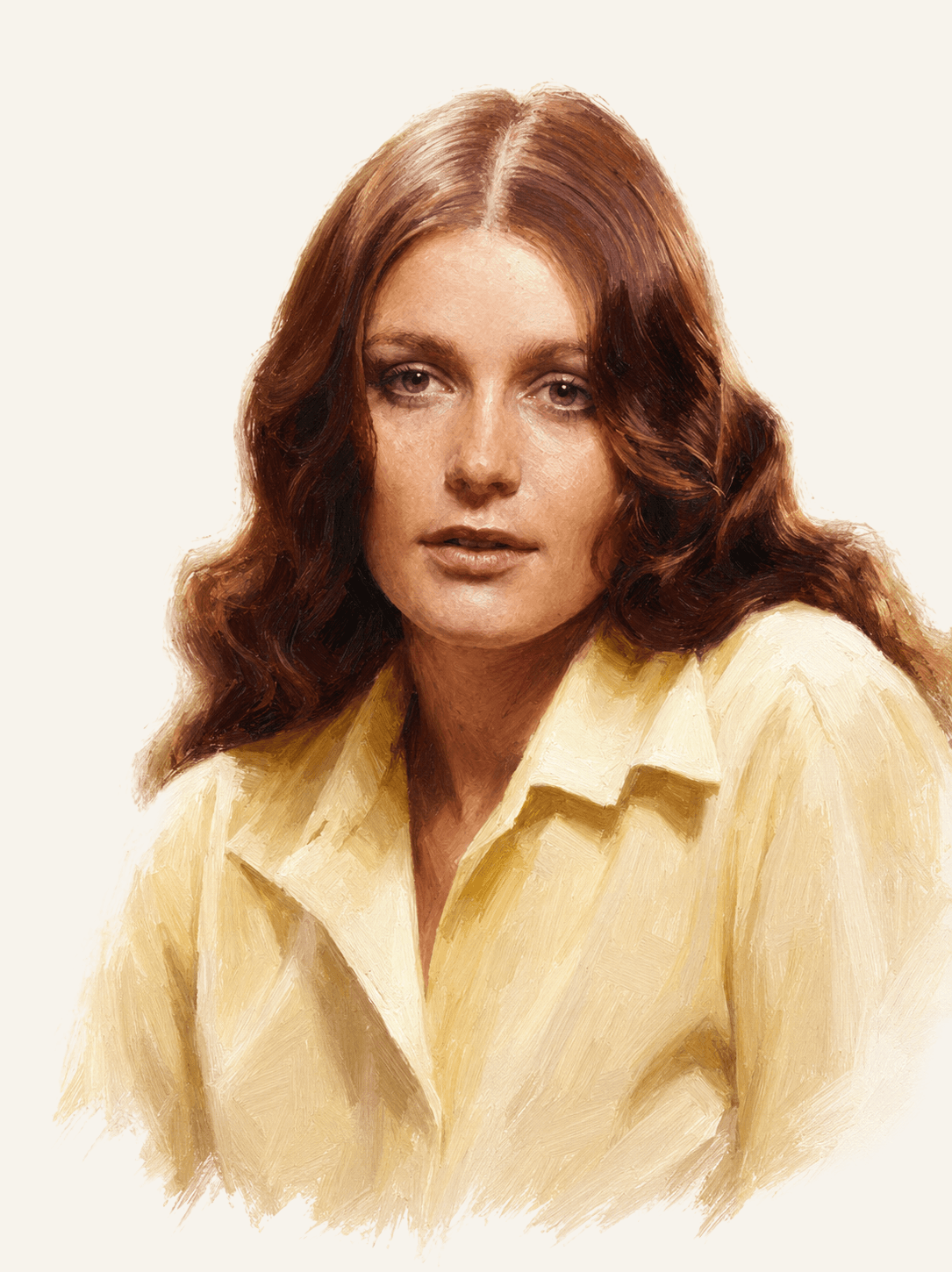 Painted portrait of Margot Kidder