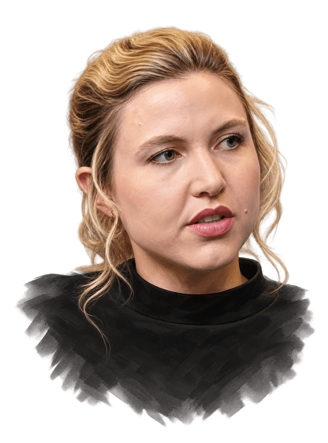 Painted portrait of Taylor Tomlinson